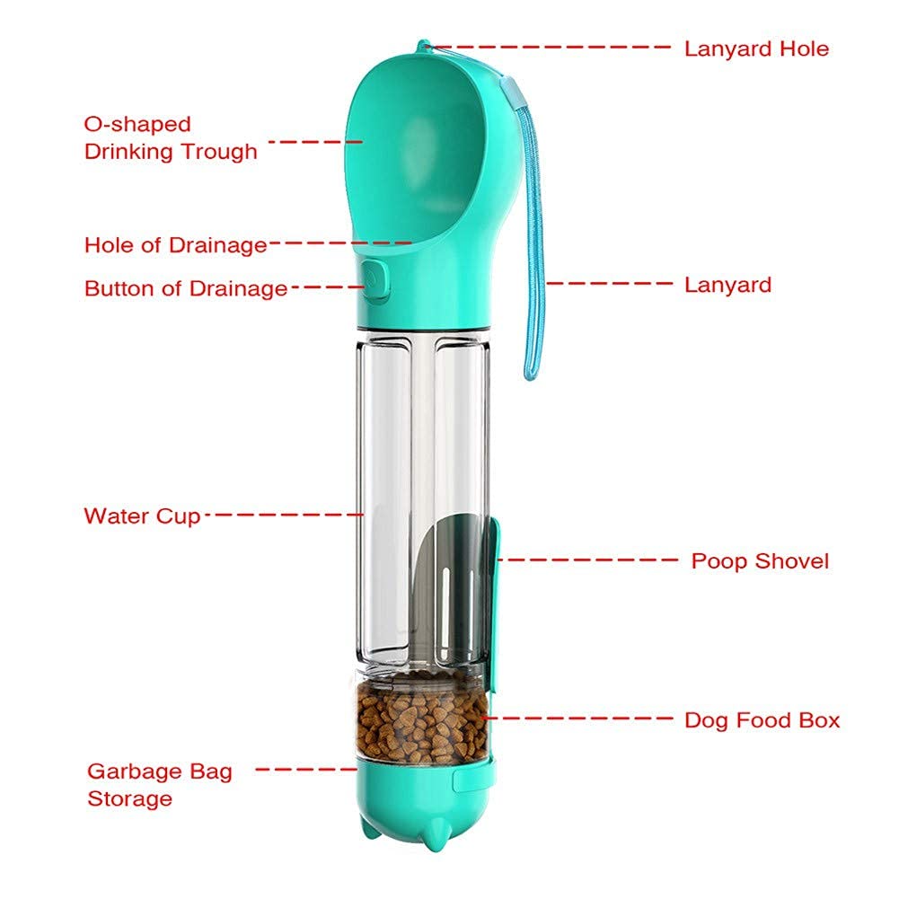 Qpets 300ML Dog Water Bottles Portable Leak Proof Dog Water Dispenser with Drinking and Feeding Function Lightweight Pet Water Dispenser for Walking and Travel for Dog, Cat Travel Water Bottle Qpets 300ML Dog Water Bottles Portable Leak Proof Dog Water Dispenser with Drinking and Feeding Function Lightweight Pet Water Dispenser for Walking and Travel for Dog, Cat Travel Water Bottle